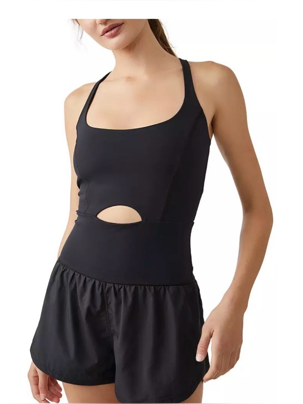FP Movement Free People Women's Righteous Runsie Romper One Piece NEW